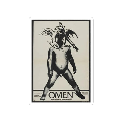 THE OMEN (POLISH) 1976 Movie Poster STICKER Vinyl Die-Cut Decal 5 Inch - The Sticker Space