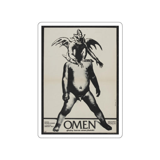 THE OMEN (POLISH) 1976 Movie Poster STICKER Vinyl Die-Cut Decal-White-The Sticker Space
