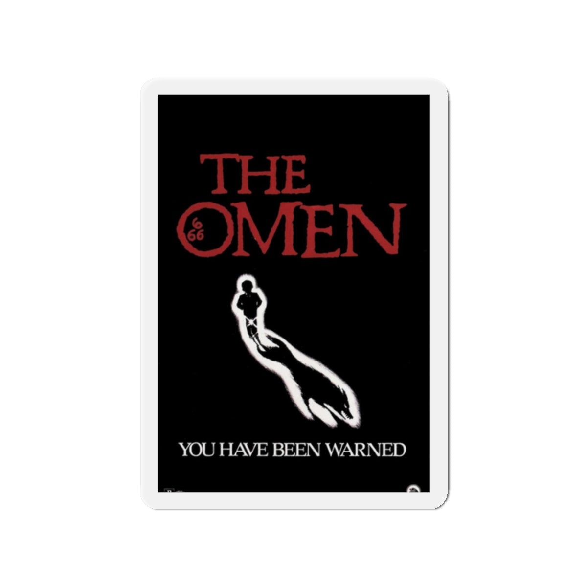 THE OMEN (TEASER) 1976 Movie Poster - Refrigerator Magnet-2 Inch-Die-Cut-The Sticker Space