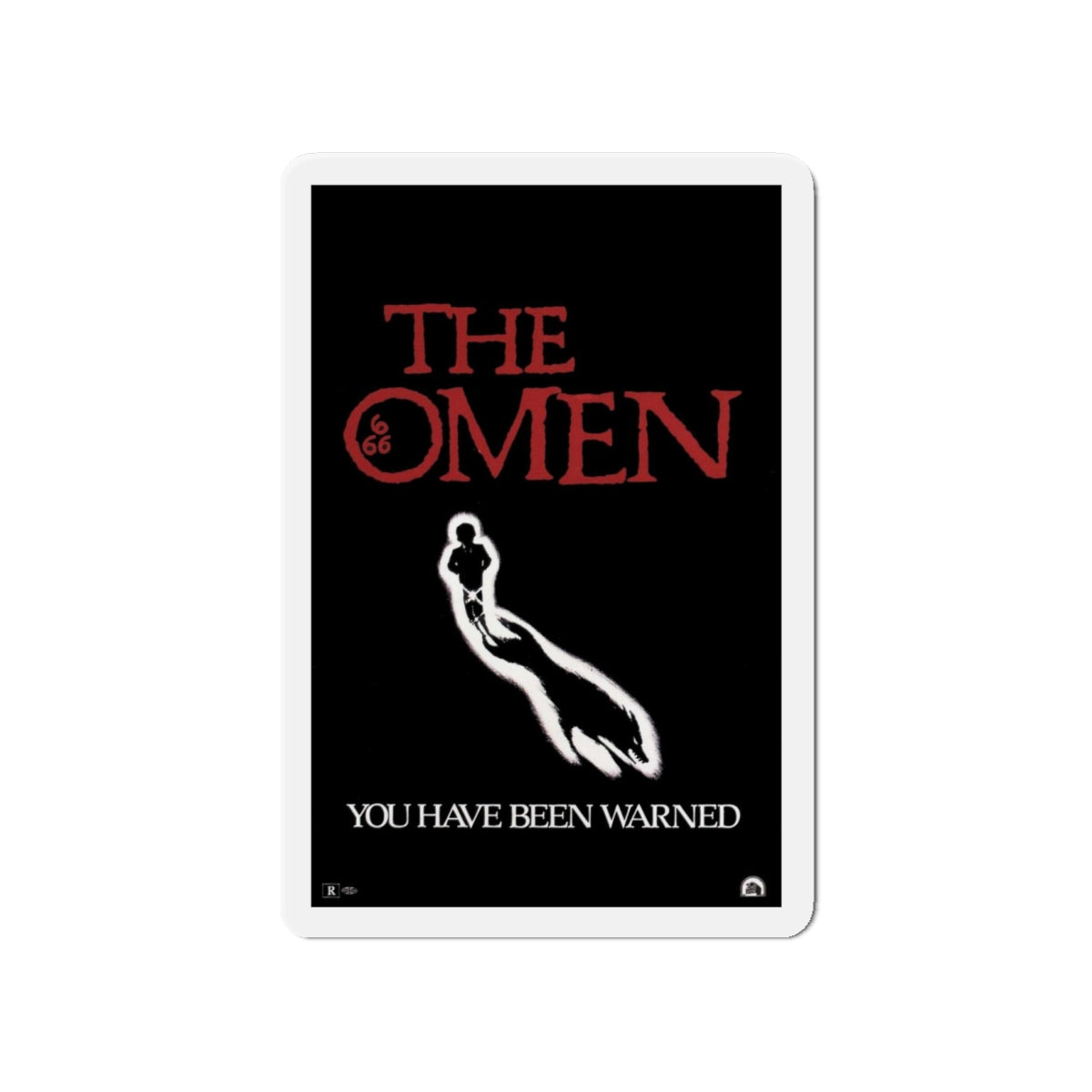 THE OMEN (TEASER) 1976 Movie Poster - Refrigerator Magnet-4 Inch-Die-Cut-The Sticker Space