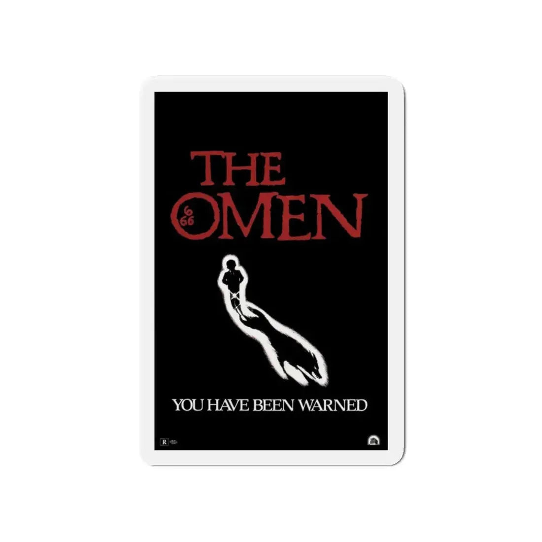 THE OMEN (TEASER) 1976 Movie Poster - Refrigerator Magnet 4 Inch Die-Cut - The Sticker Space
