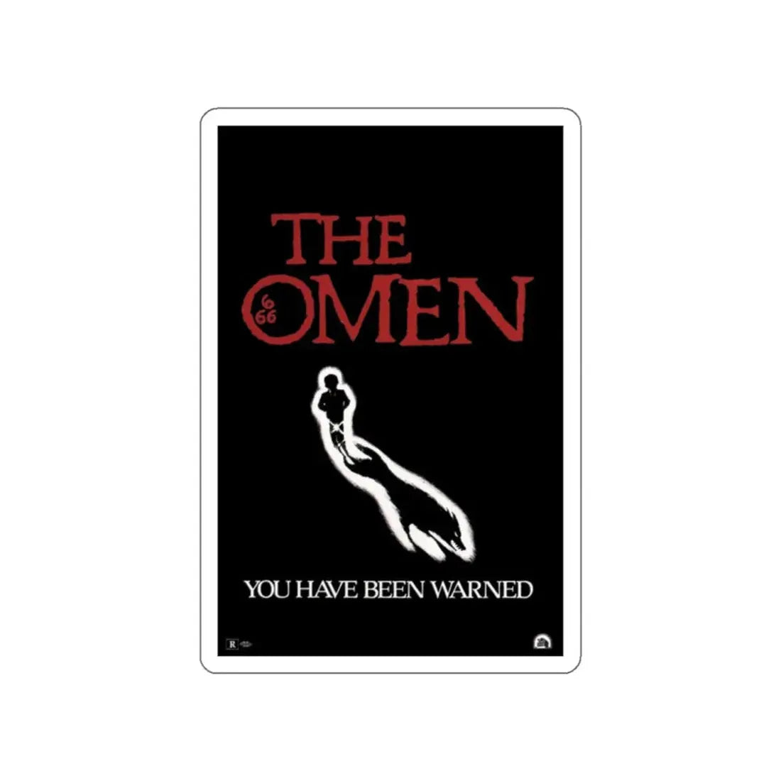 THE OMEN (TEASER) 1976 Movie Poster STICKER Vinyl Die-Cut Decal 2 Inch - The Sticker Space