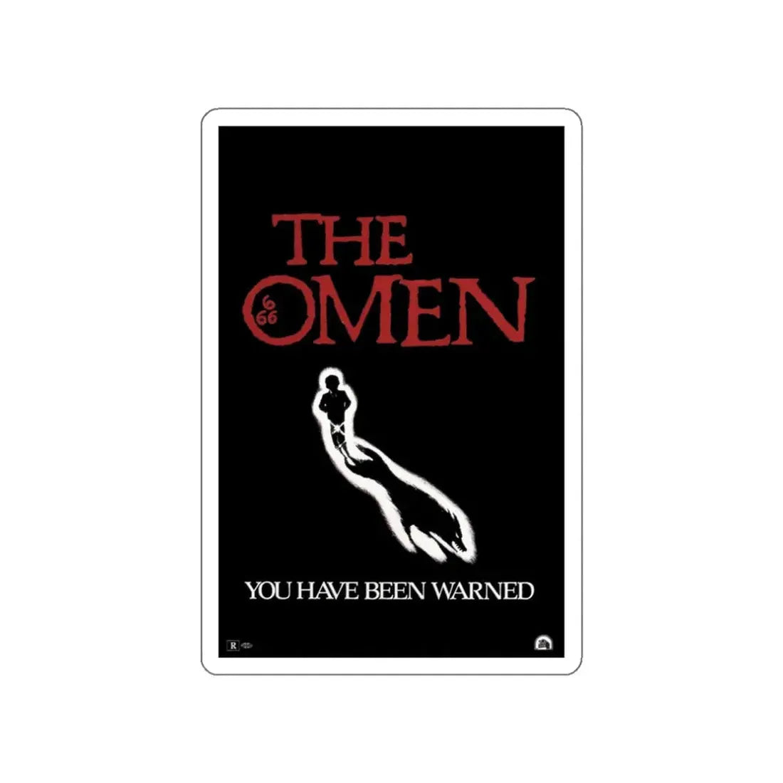 THE OMEN (TEASER) 1976 Movie Poster STICKER Vinyl Die-Cut Decal 3 Inch - The Sticker Space