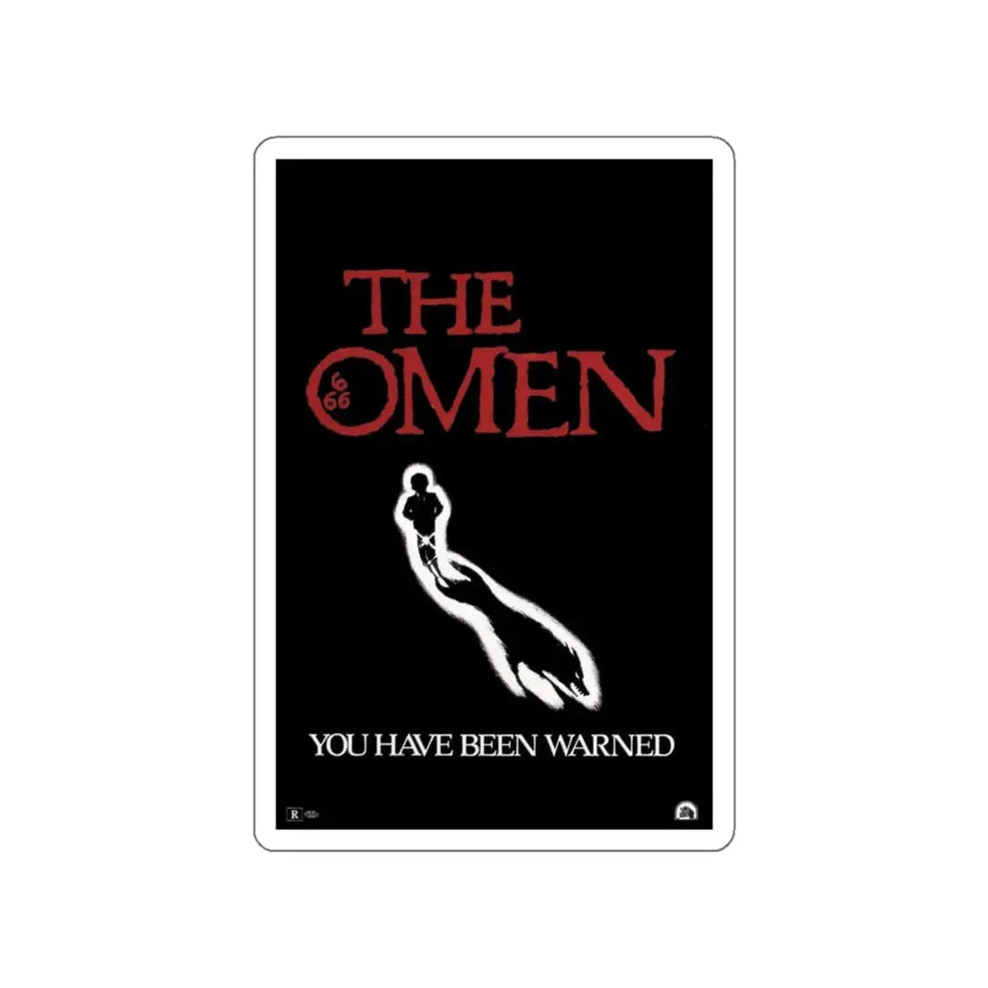 THE OMEN (TEASER) 1976 Movie Poster STICKER Vinyl Die-Cut Decal 5 Inch - The Sticker Space