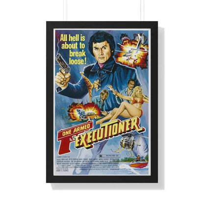 THE ONE ARMED EXECUTIONER 1981 - Framed Movie Poster 20" x 30" Black - The Sticker Space