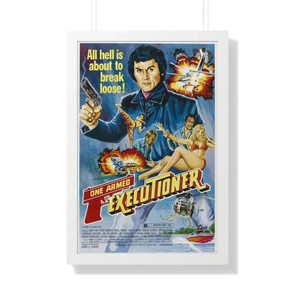 THE ONE ARMED EXECUTIONER 1981 - Framed Movie Poster 20" x 30" White - The Sticker Space