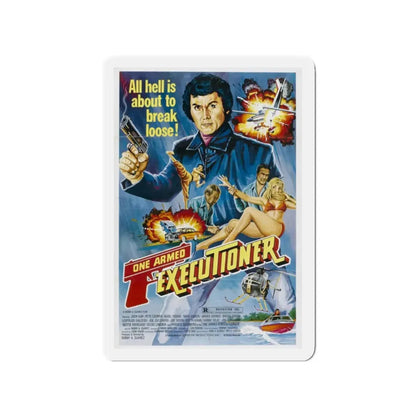 THE ONE ARMED EXECUTIONER 1981 Movie Poster - Refrigerator Magnet 2 Inch Die-Cut - The Sticker Space