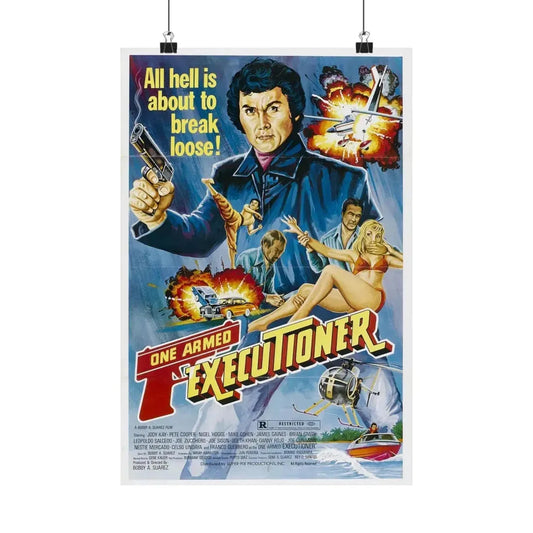 THE ONE ARMED EXECUTIONER 1981 - Paper Movie Poster 12″ x 18″ Matte - The Sticker Space
