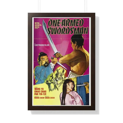 THE ONE-ARMED SWORDSMAN 1967 - Framed Movie Poster 20" x 30" Walnut - The Sticker Space