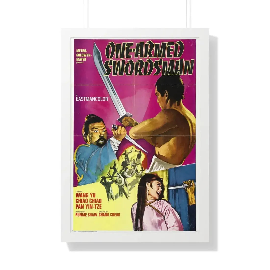 THE ONE-ARMED SWORDSMAN 1967 - Framed Movie Poster 20" x 30" White - The Sticker Space