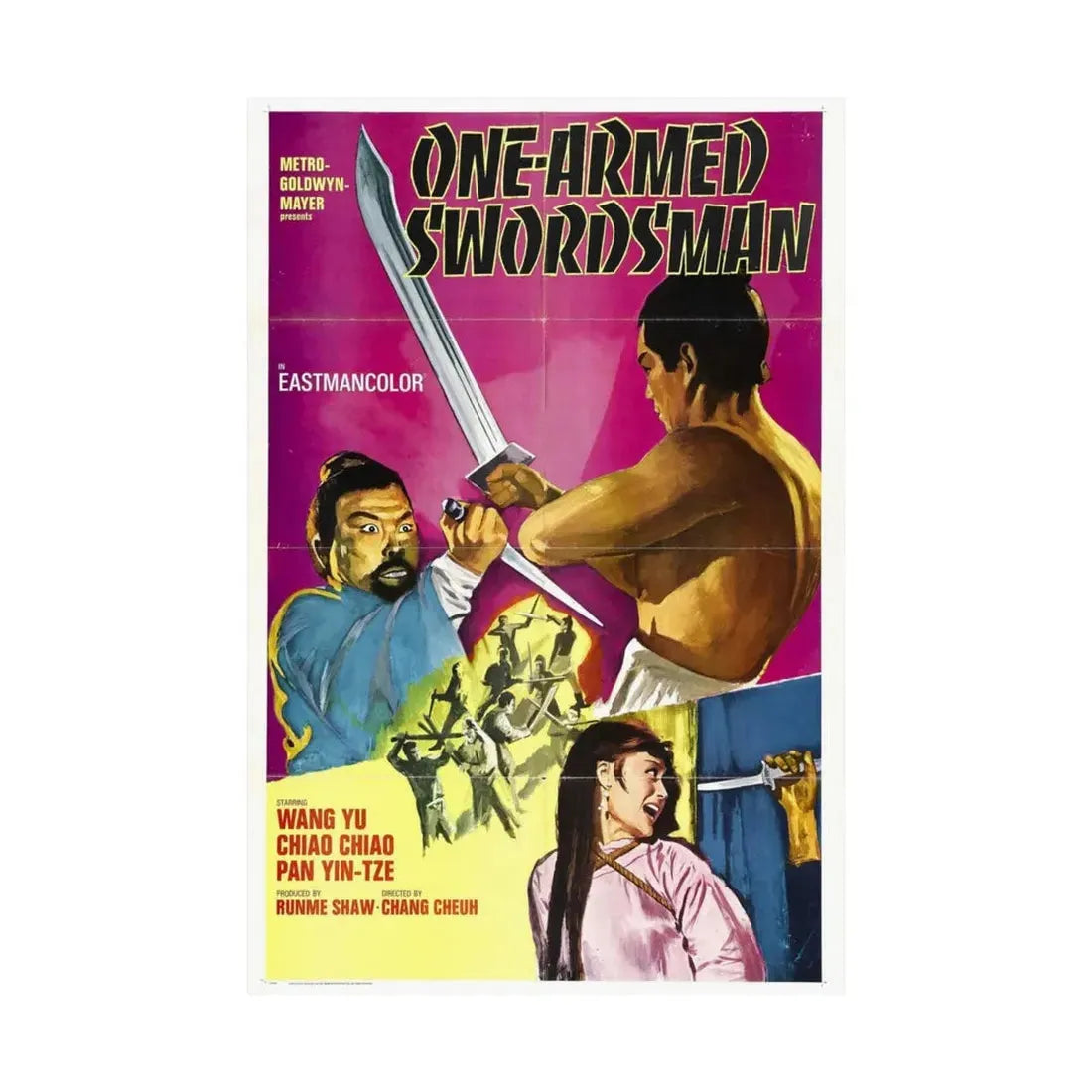 THE ONE-ARMED SWORDSMAN 1967 - Paper Movie Poster - The Sticker Space