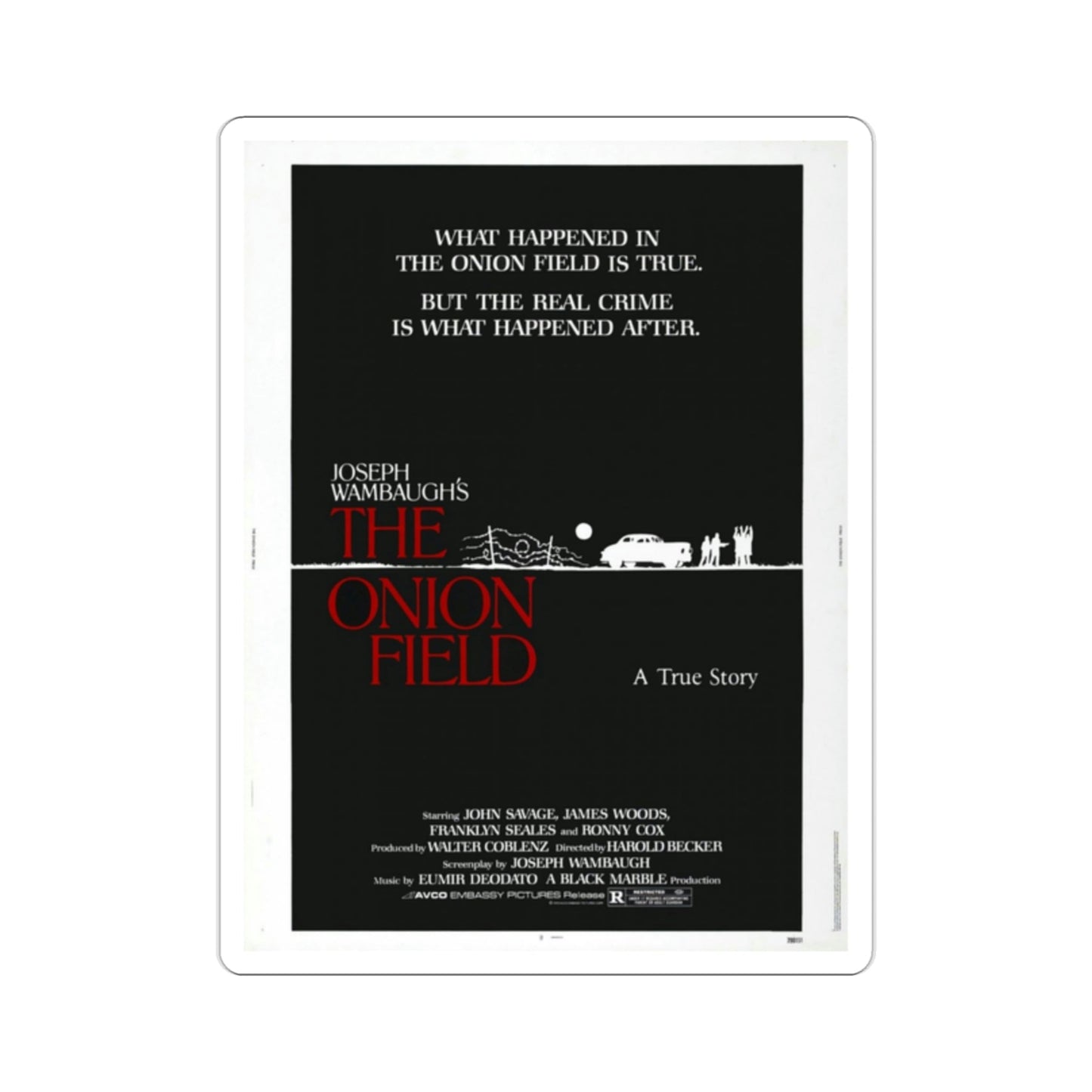 The Onion Field 1979 Movie Poster STICKER Vinyl Die-Cut Decal-2 Inch-The Sticker Space