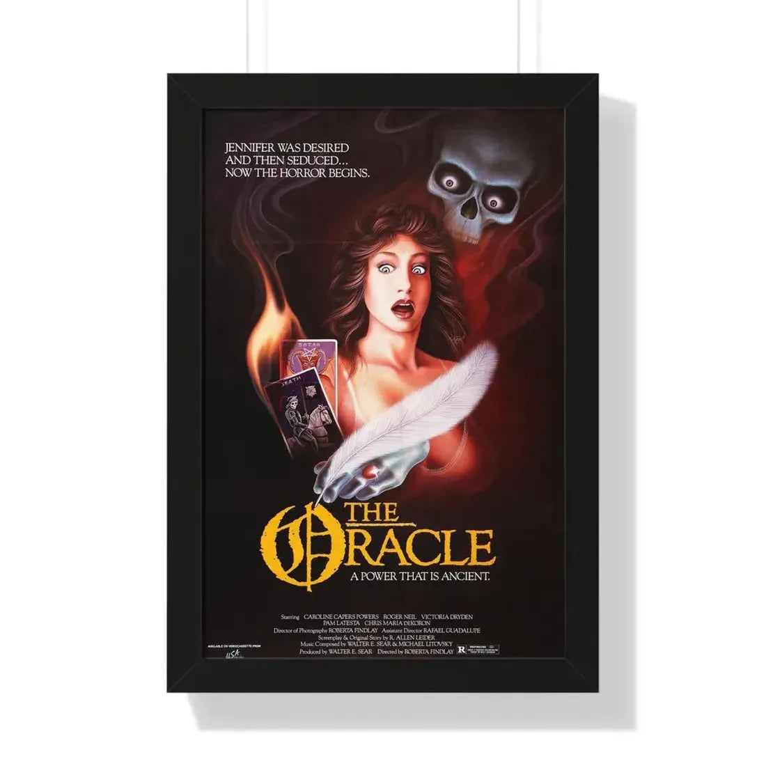 THE ORACLE 1985 - Framed Movie Poster 16″ x 24″ Black - The Sticker Space