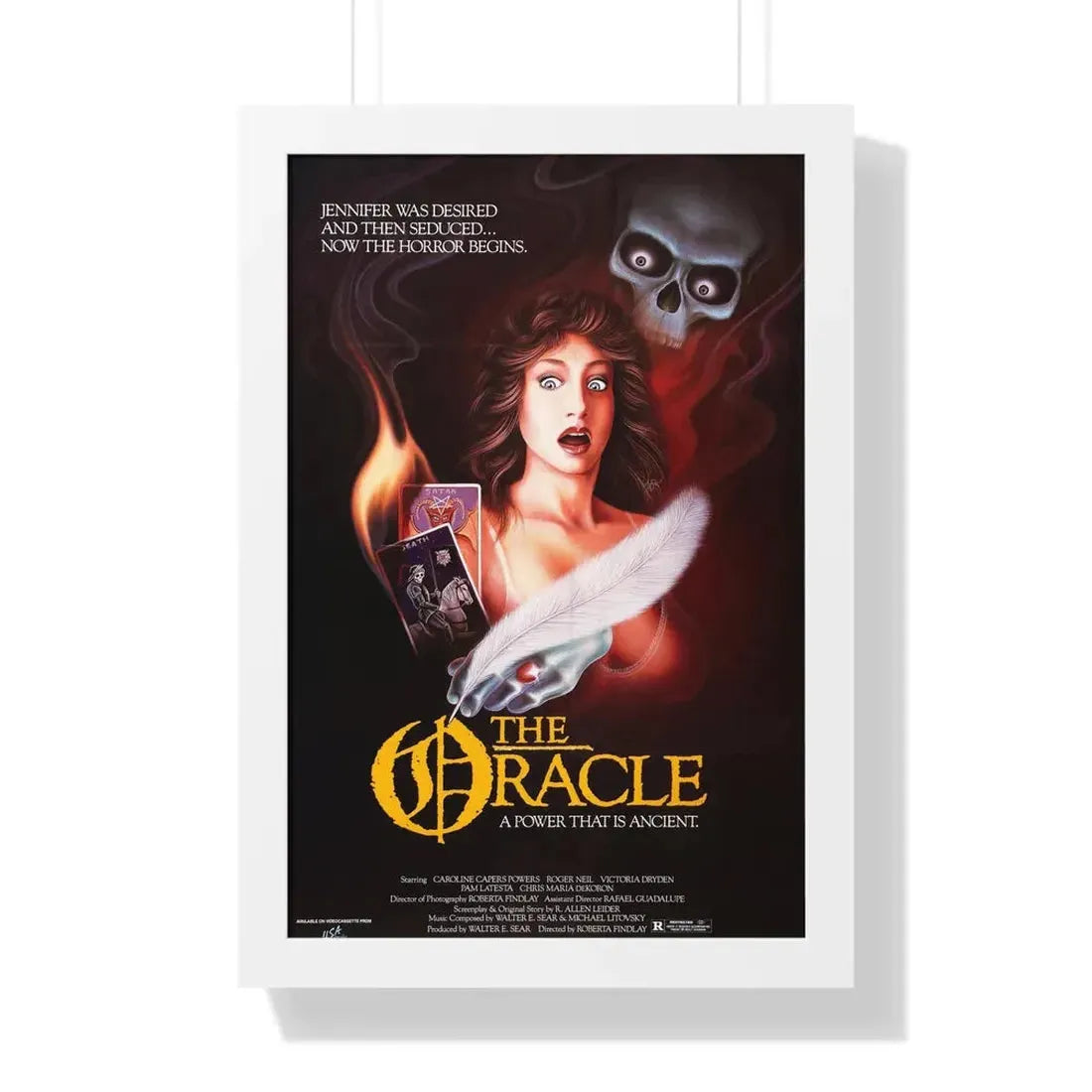 THE ORACLE 1985 - Framed Movie Poster 16″ x 24″ White - The Sticker Space