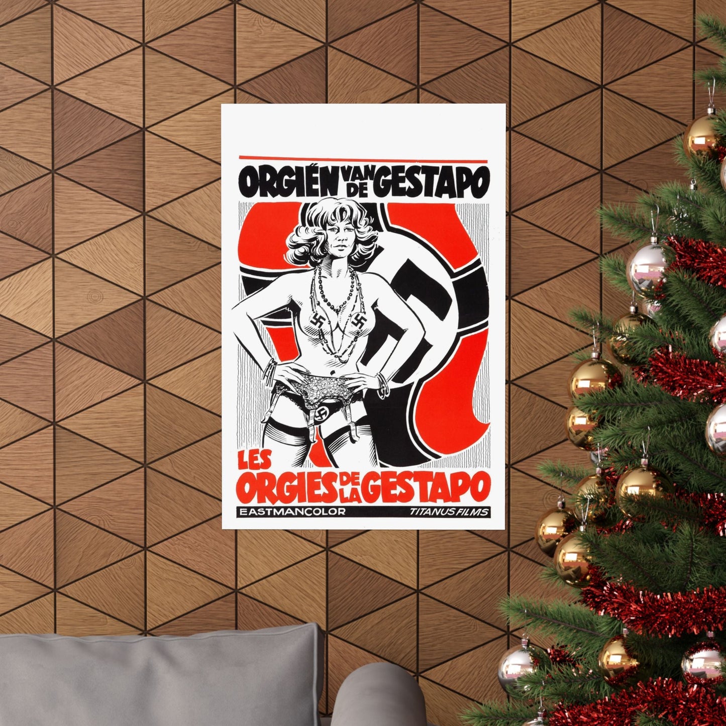 THE ORGIES OF THE GESTAPO (BELGIAN) 1977 - Paper Movie Poster-The Sticker Space