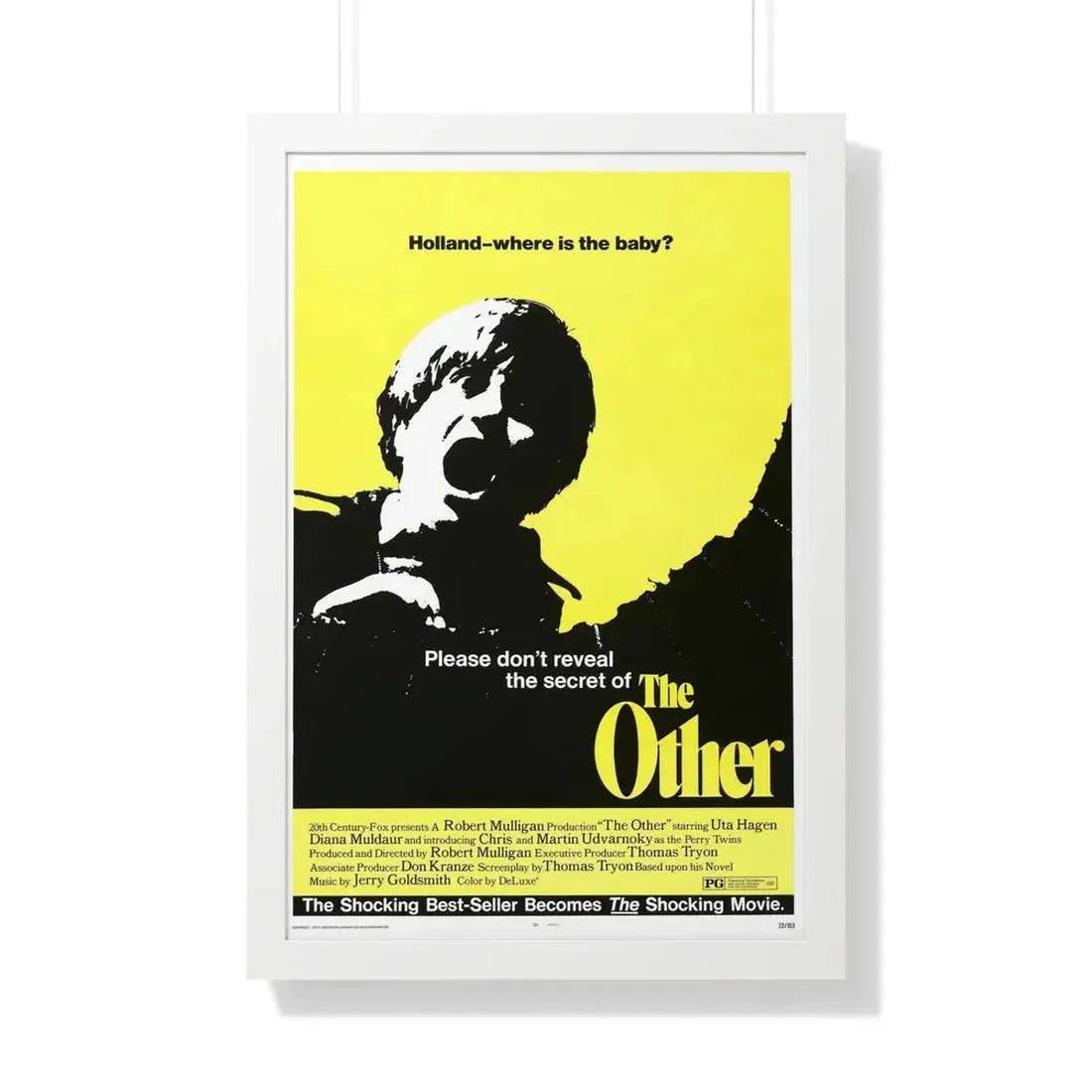 THE OTHER 1972 - Framed Movie Poster 20" x 30" White - The Sticker Space