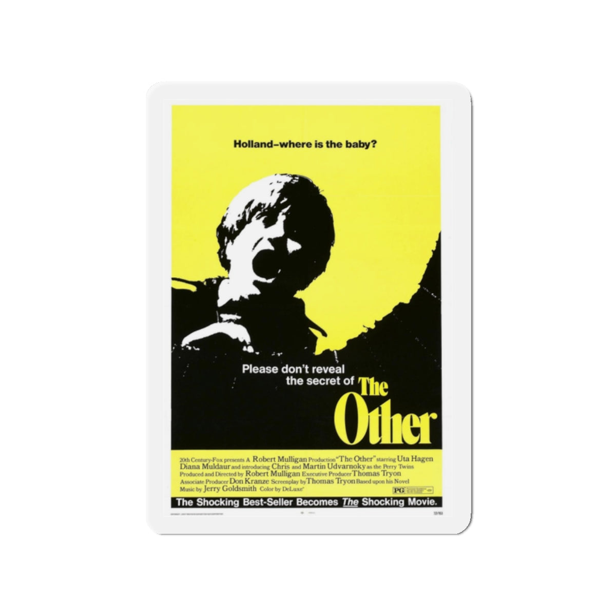 THE OTHER 1972 Movie Poster - Refrigerator Magnet-2" x 2"-The Sticker Space