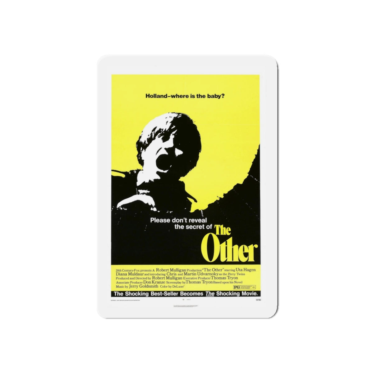 THE OTHER 1972 Movie Poster - Refrigerator Magnet-5" x 5"-The Sticker Space