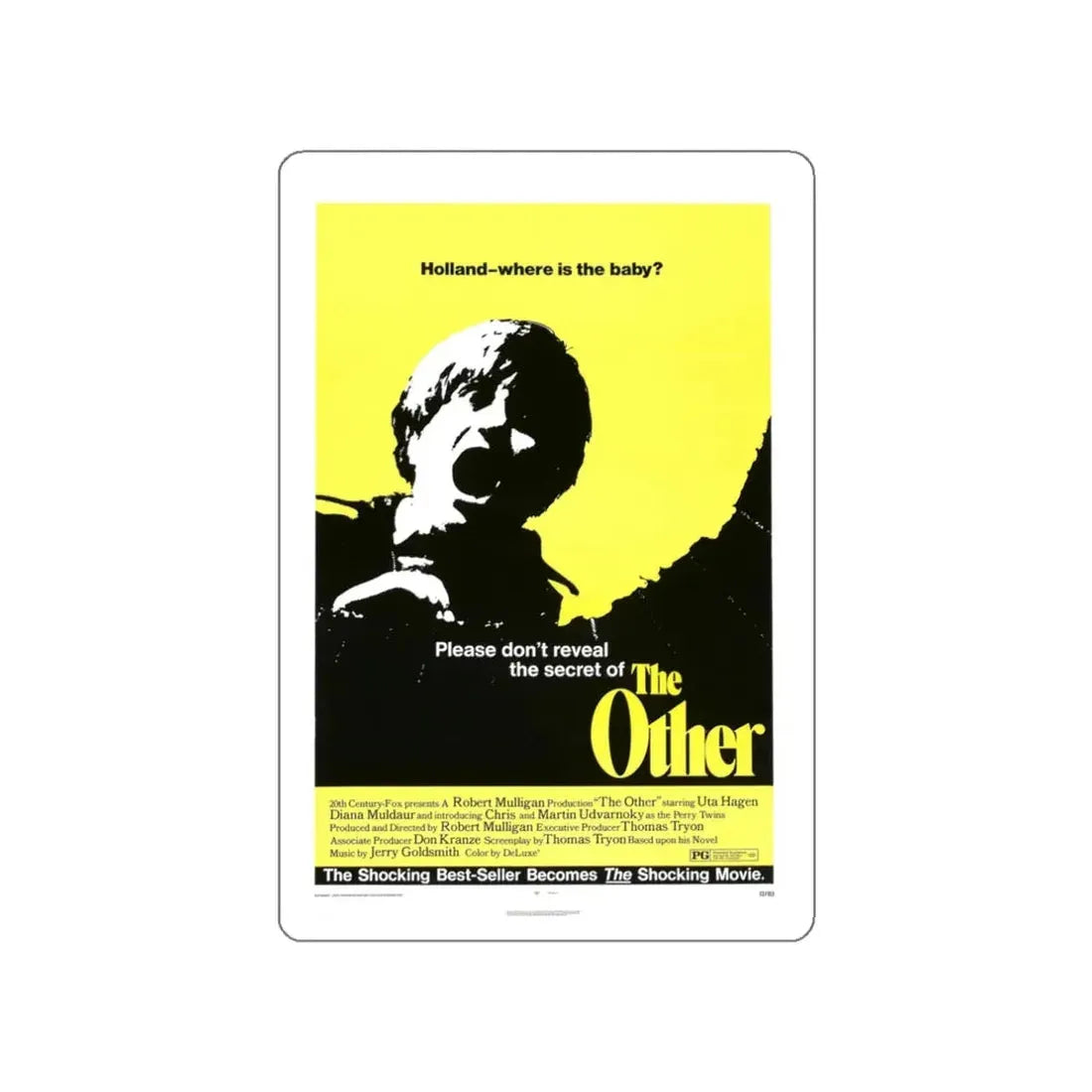 THE OTHER 1972 Movie Poster STICKER Vinyl Die-Cut Decal 3 Inch - The Sticker Space