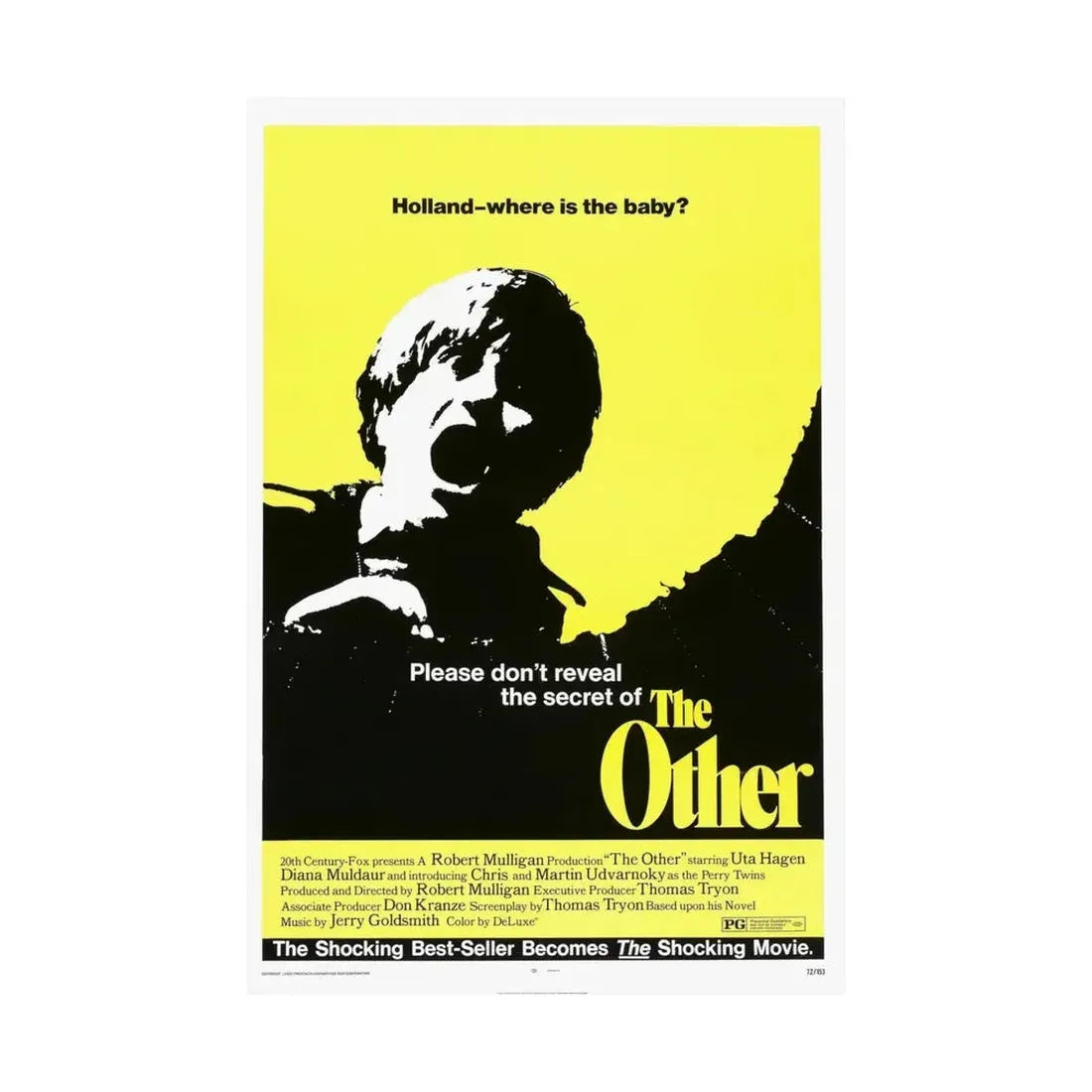 THE OTHER 1972 - Paper Movie Poster - The Sticker Space