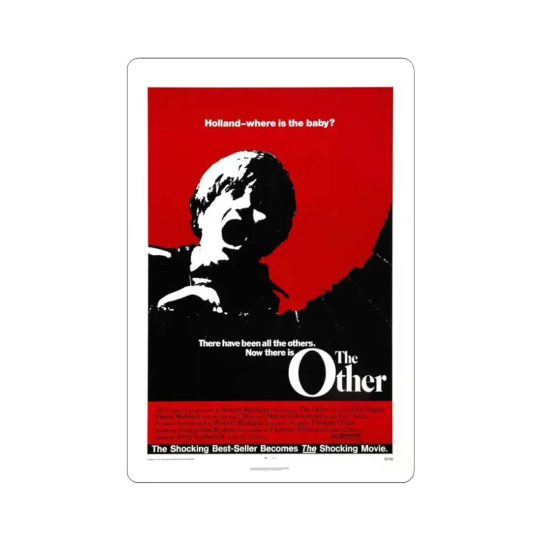 THE OTHER (2) 1972 Movie Poster - STICKER Vinyl Kiss-Cut Decal 2 Inch White - The Sticker Space