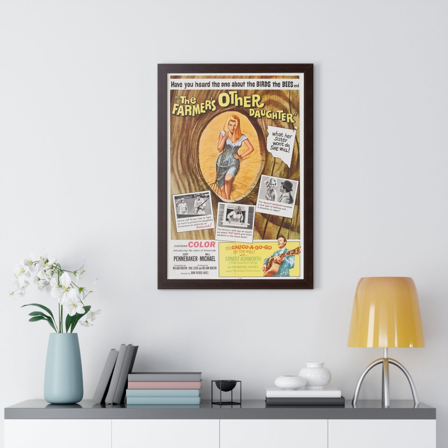 THE OTHER FARMER'S DAUGHTER 1965 - Framed Movie Poster-The Sticker Space