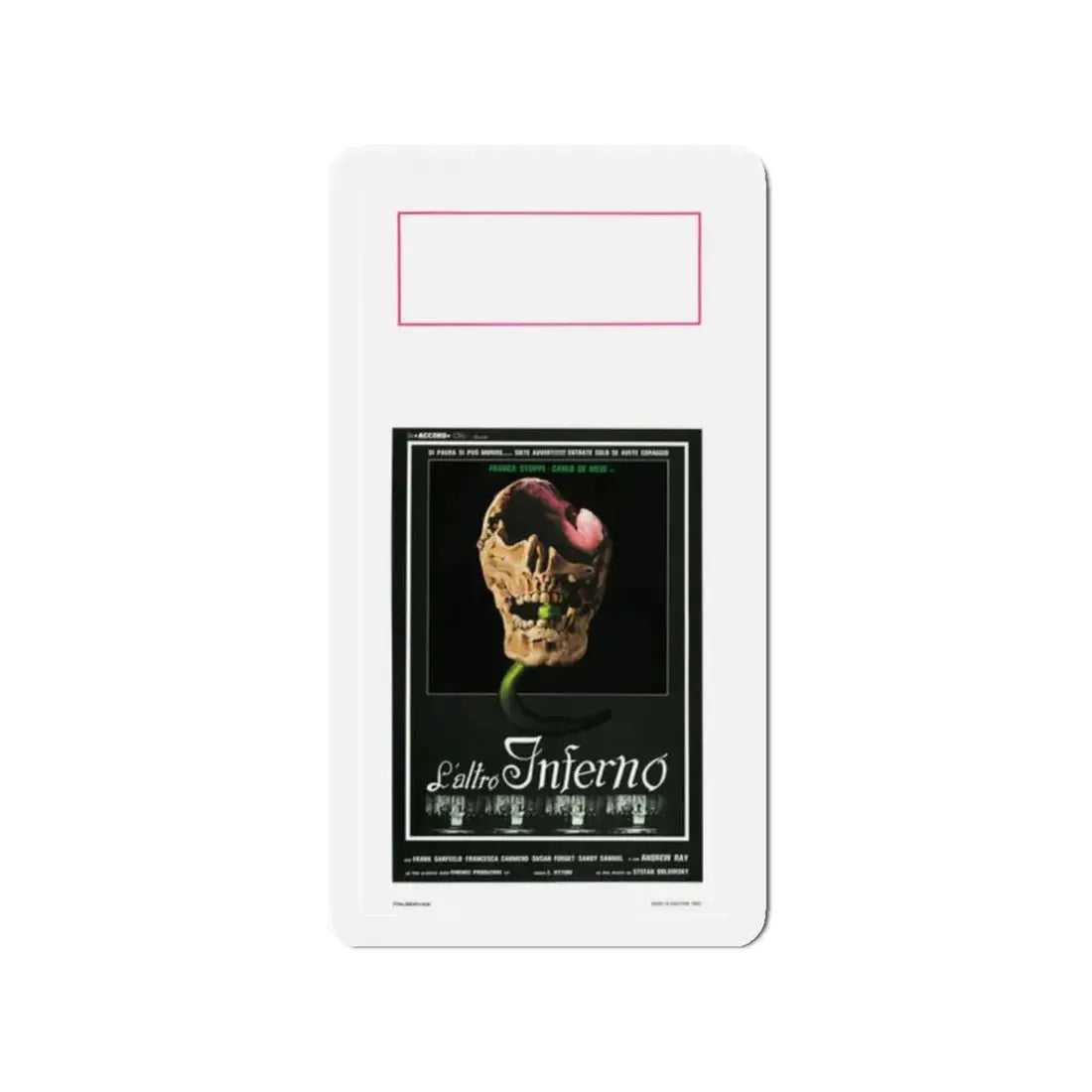 THE OTHER HELL (ITALIAN) 1981 Movie Poster - Refrigerator Magnet 2 Inch Die-Cut - The Sticker Space