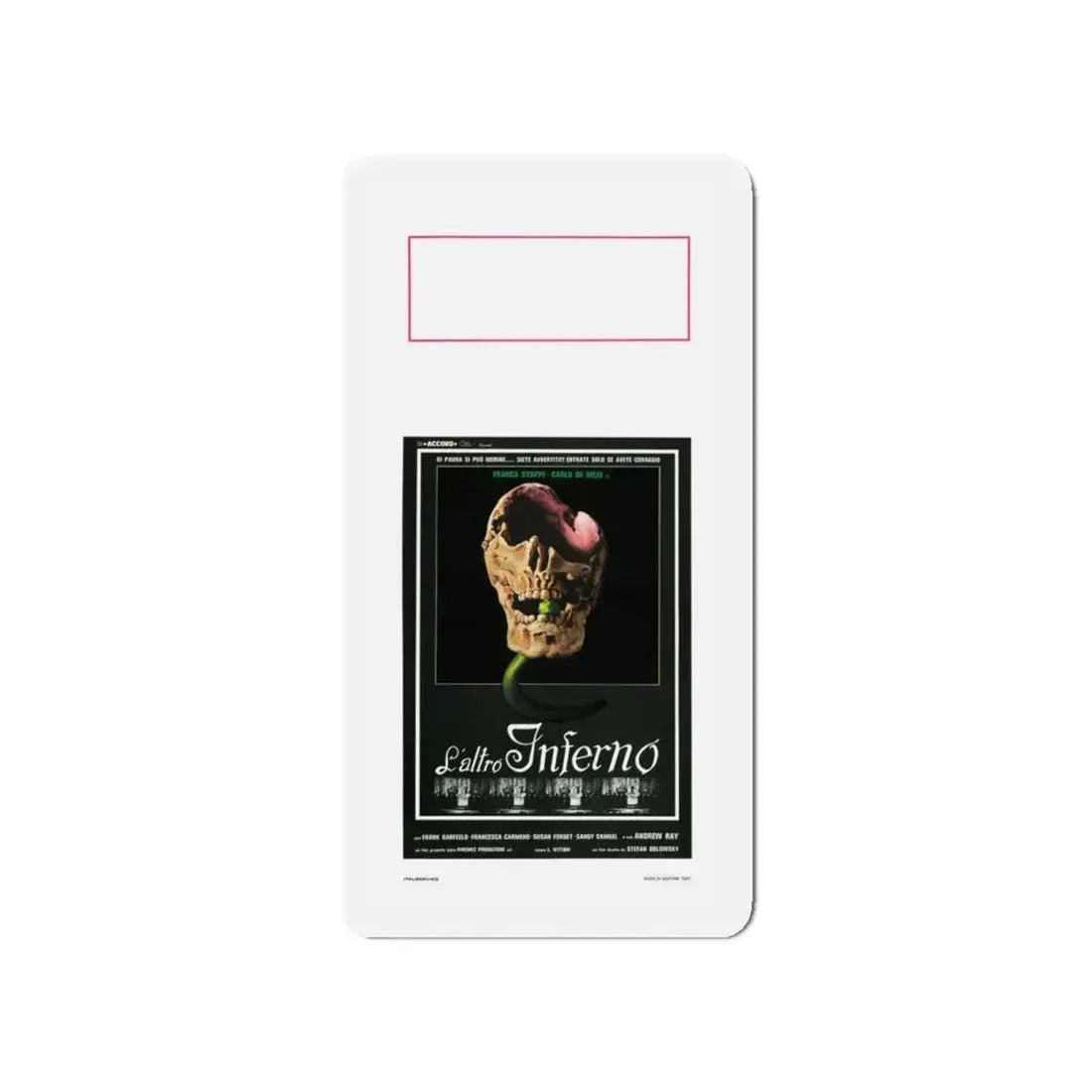 THE OTHER HELL (ITALIAN) 1981 Movie Poster - Refrigerator Magnet 4 Inch Die-Cut - The Sticker Space