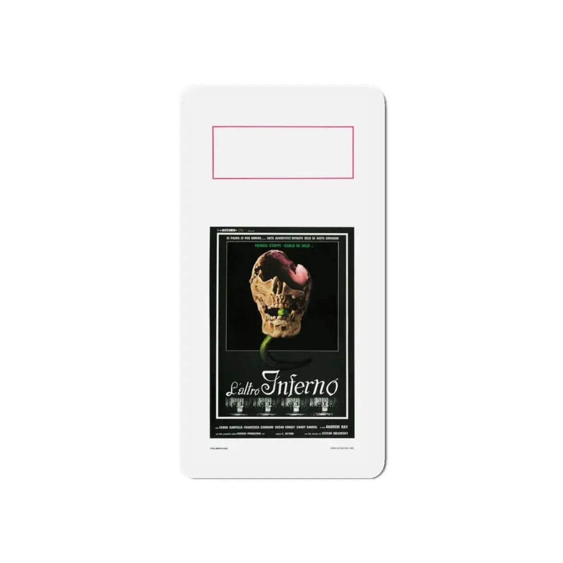 THE OTHER HELL (ITALIAN) 1981 Movie Poster - Refrigerator Magnet 6 Inch Die-Cut - The Sticker Space