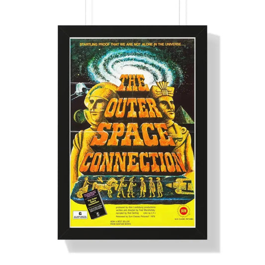 THE OUTER SPACE CONNECTION 1975 - Framed Movie Poster 16″ x 24″ Black - The Sticker Space
