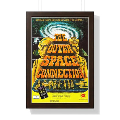 THE OUTER SPACE CONNECTION 1975 - Framed Movie Poster 16″ x 24″ Walnut - The Sticker Space