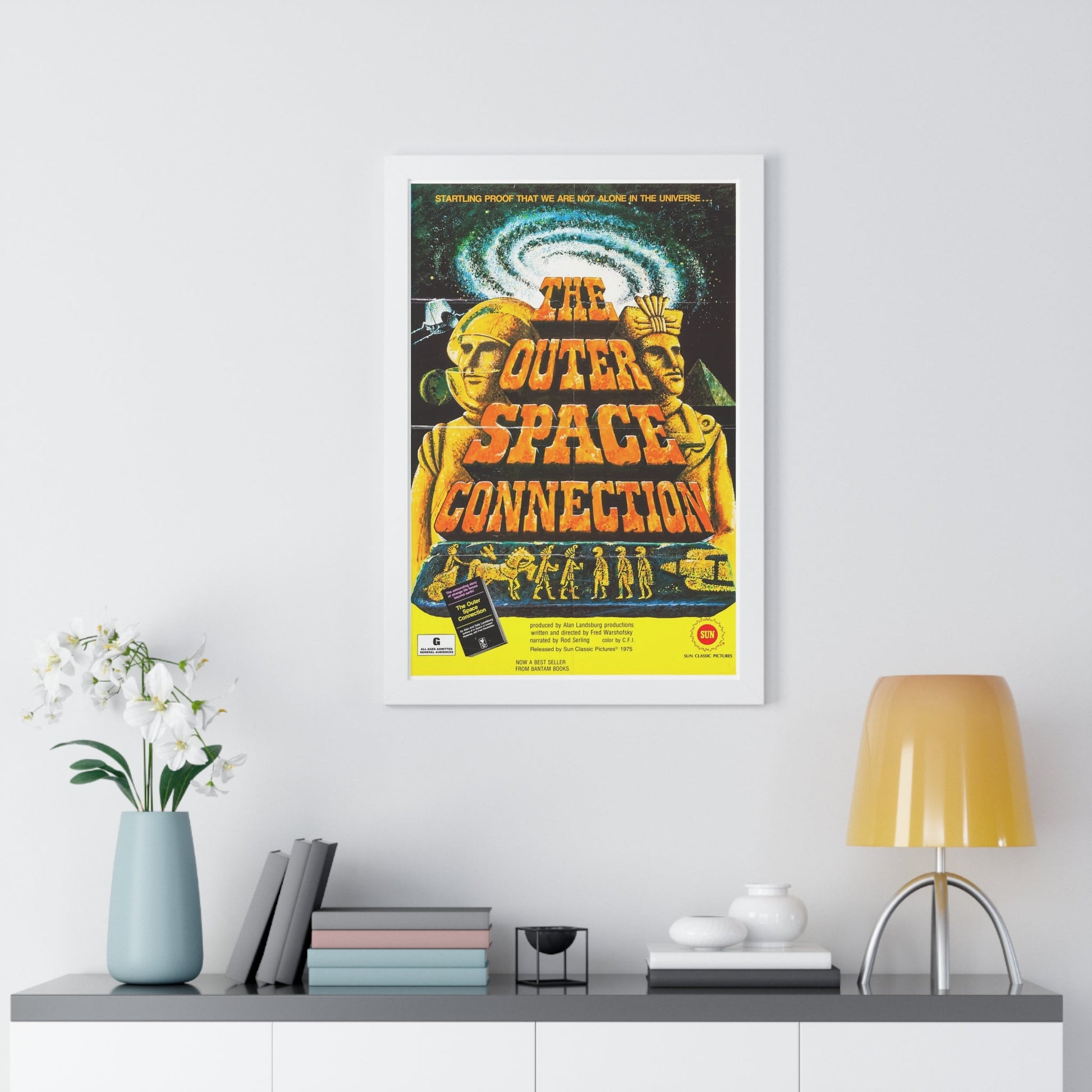 THE OUTER SPACE CONNECTION 1975 - Framed Movie Poster-The Sticker Space