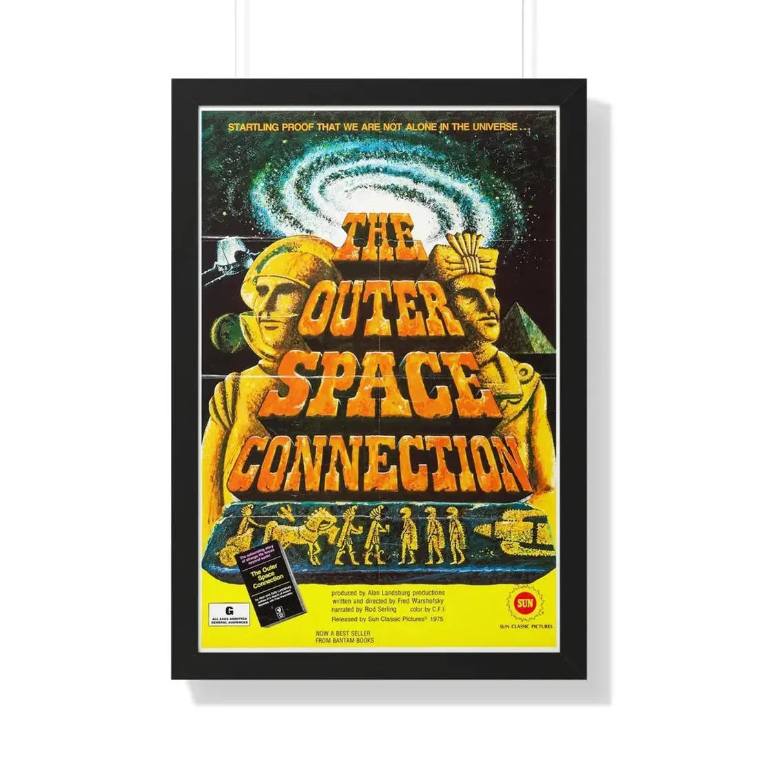 THE OUTER SPACE CONNECTION 1975 - Framed Movie Poster 20" x 30" Black - The Sticker Space