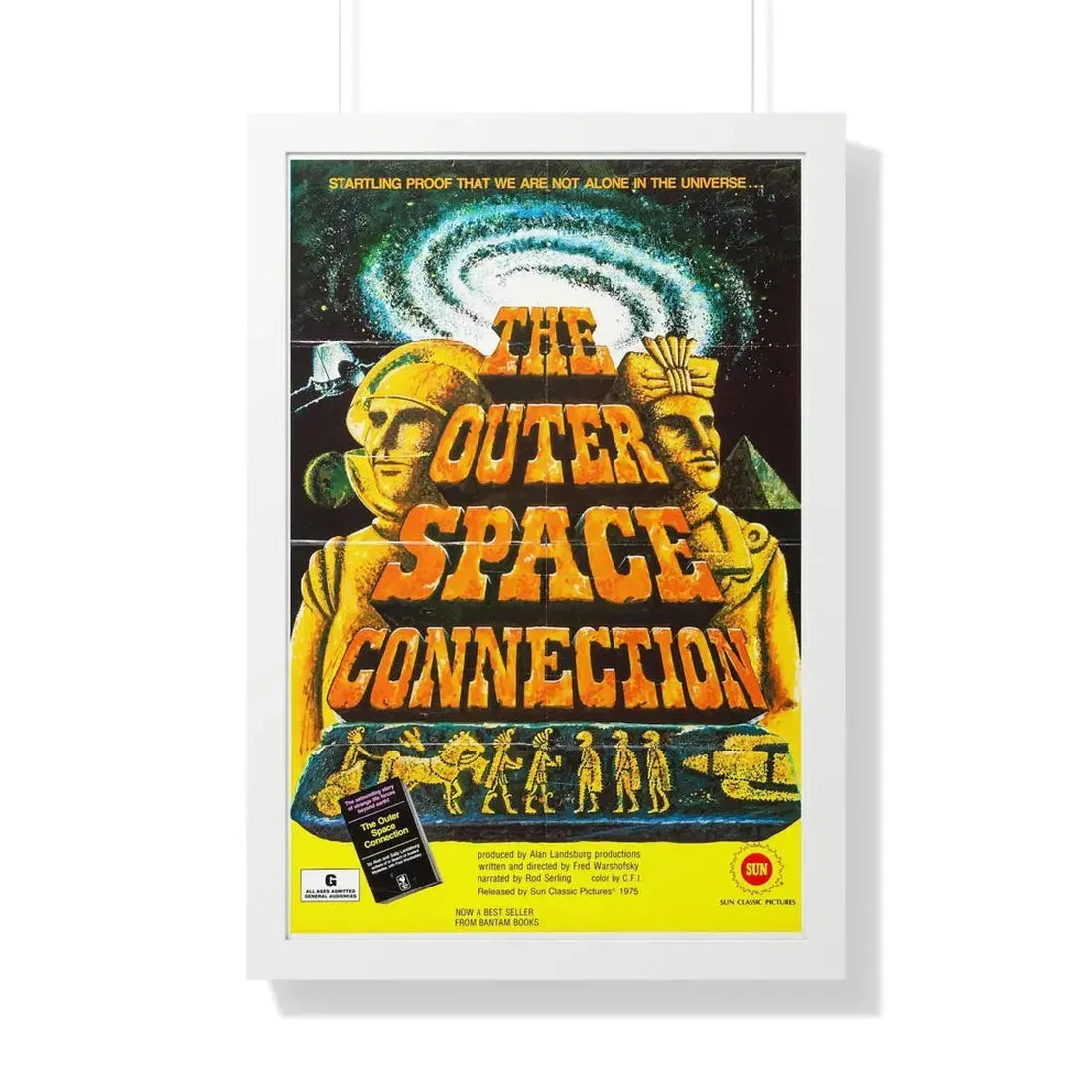 THE OUTER SPACE CONNECTION 1975 - Framed Movie Poster 20" x 30" White - The Sticker Space