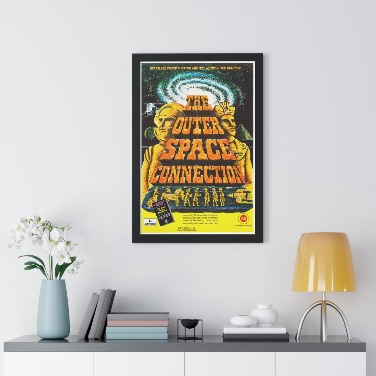 THE OUTER SPACE CONNECTION 1975 - Framed Movie Poster-The Sticker Space