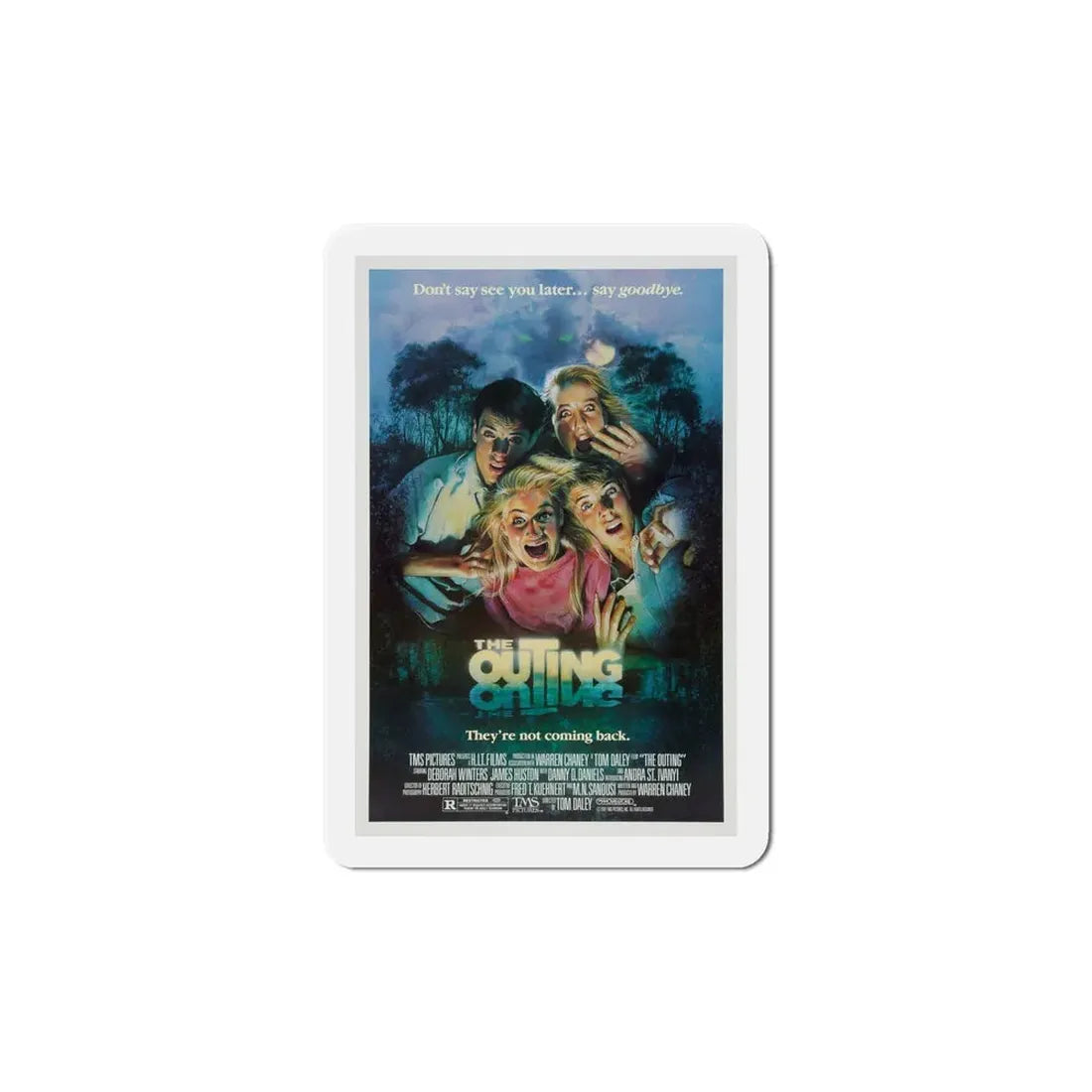 The Outing 1987 Movie Poster Refrigerator Magnet 6 Inch - The Sticker Space