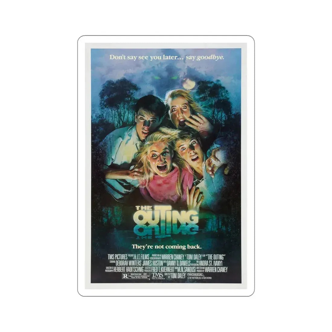The Outing 1987 Movie Poster STICKER Vinyl Die-Cut Decal 5 Inch - The Sticker Space