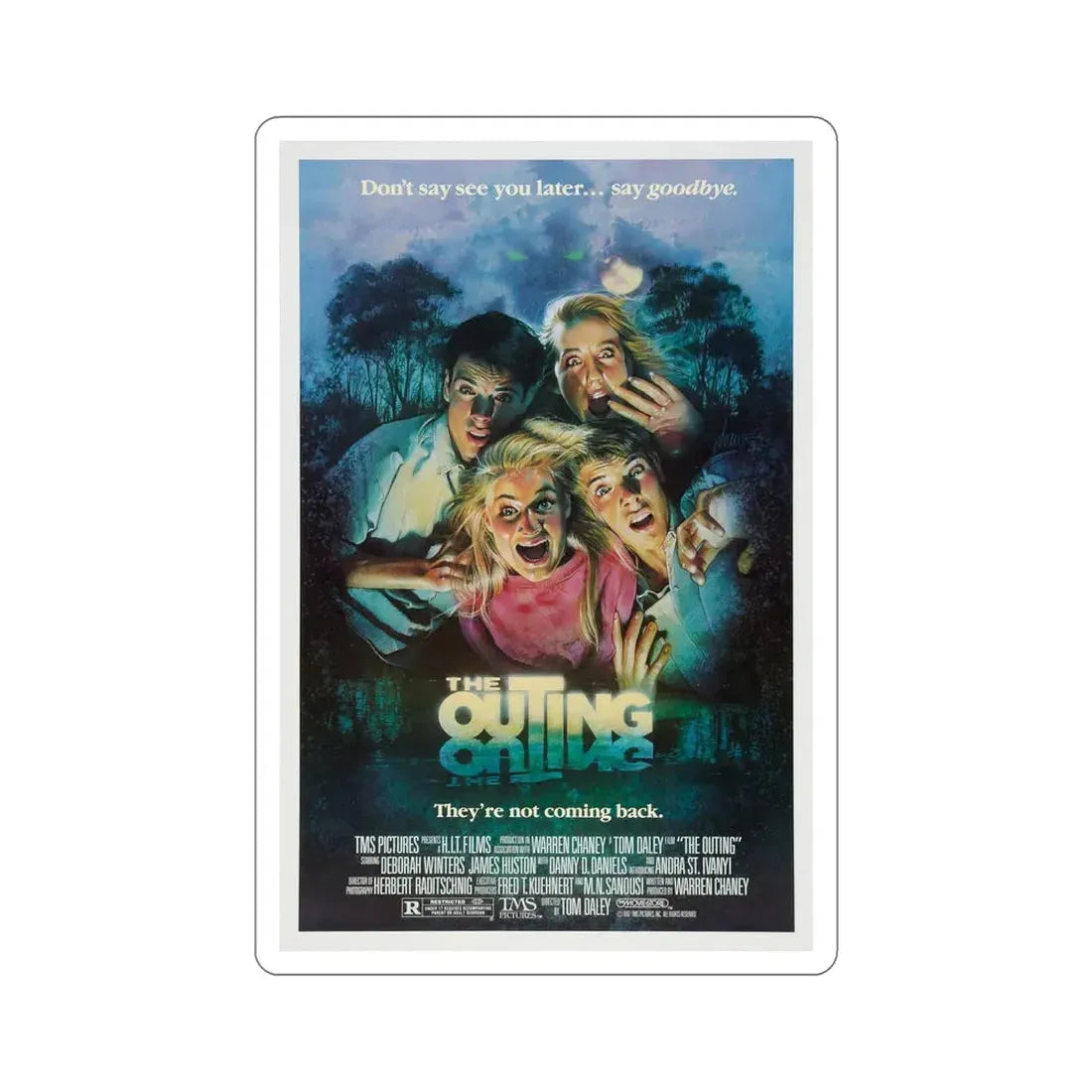 The Outing 1987 Movie Poster STICKER Vinyl Die-Cut Decal 6 Inch - The Sticker Space