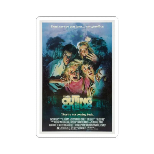 The Outing 1987 Movie Poster - STICKER Vinyl Kiss-Cut Decal 2 Inch White - The Sticker Space