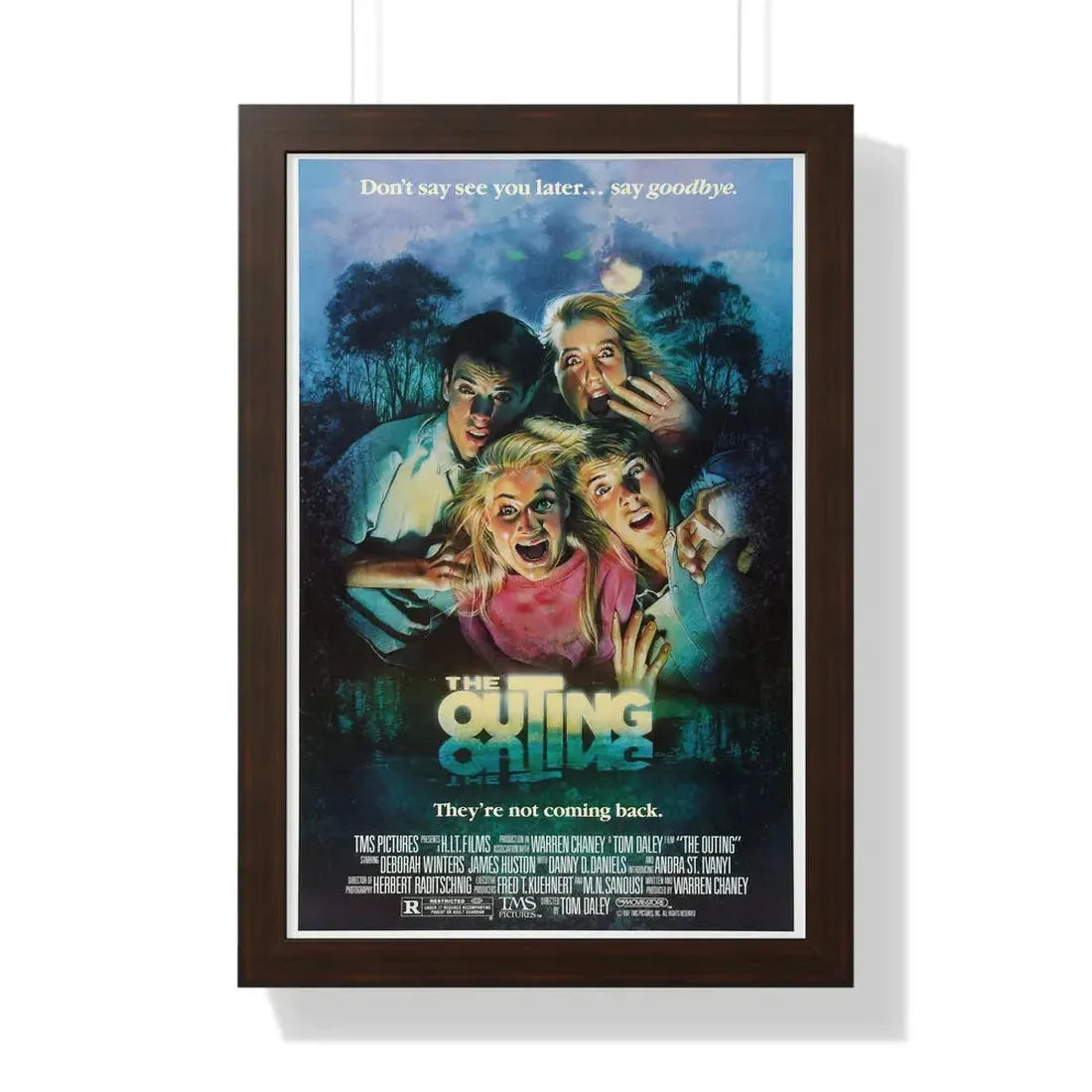 THE OUTING (THE LAMP) 1987 - Framed Movie Poster 16″ x 24″ Walnut - The Sticker Space