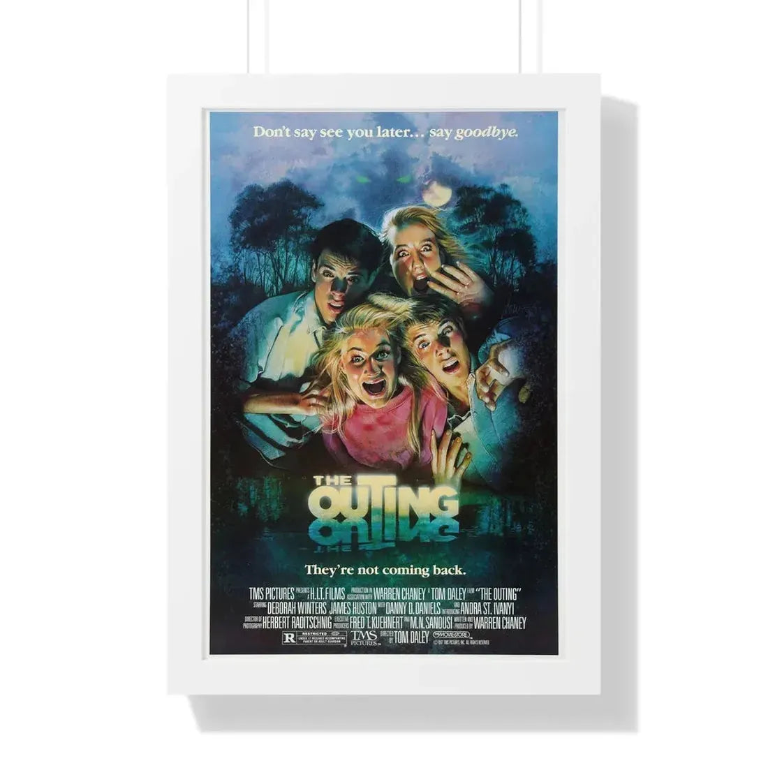 THE OUTING (THE LAMP) 1987 - Framed Movie Poster 16″ x 24″ White - The Sticker Space