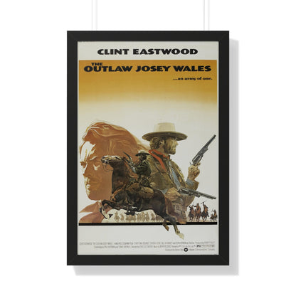 THE OUTLAW JOSEY WALES 1976 - Framed Movie Poster-20" x 30"-The Sticker Space