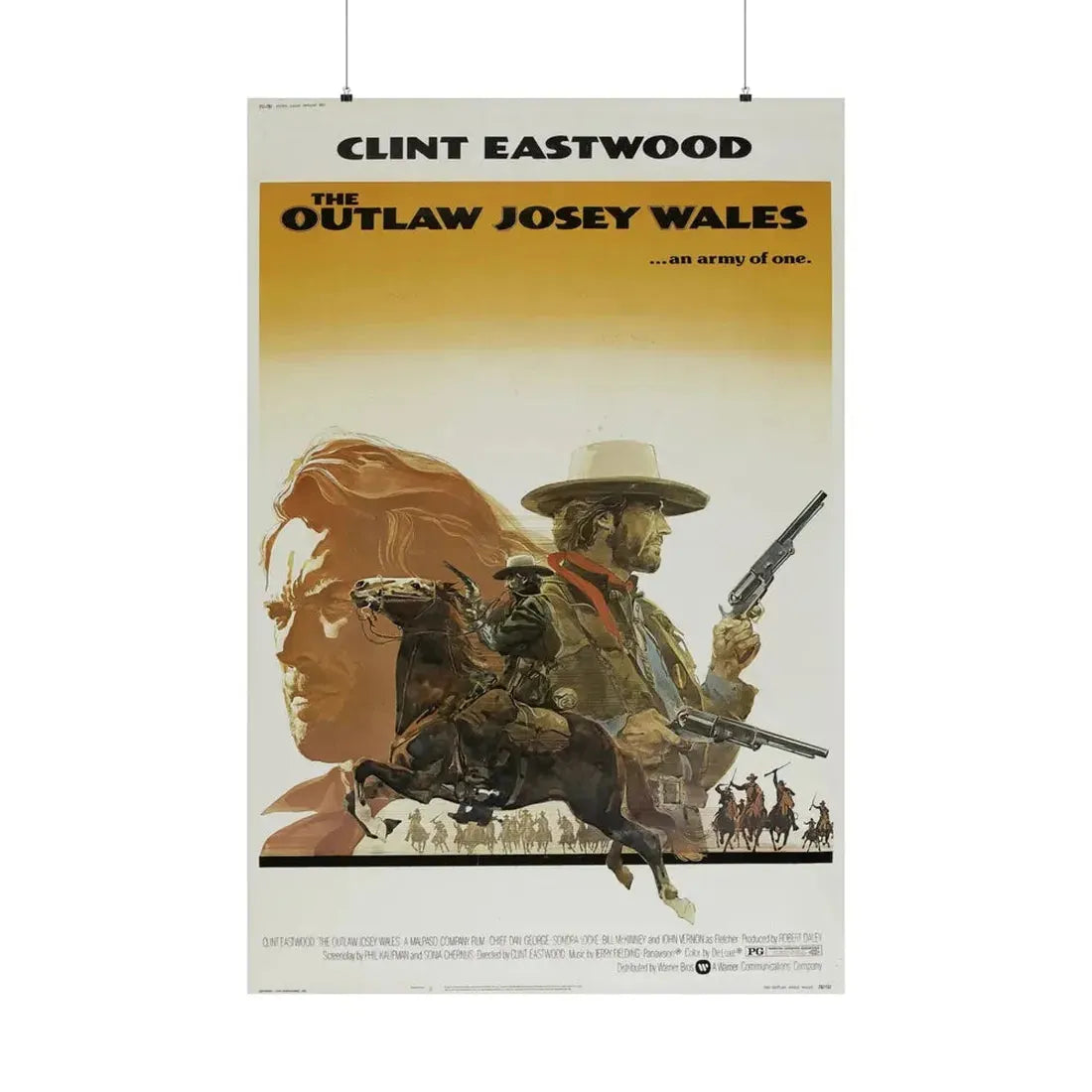 THE OUTLAW JOSEY WALES 1976 - Paper Movie Poster 36" x 54" Matte - The Sticker Space