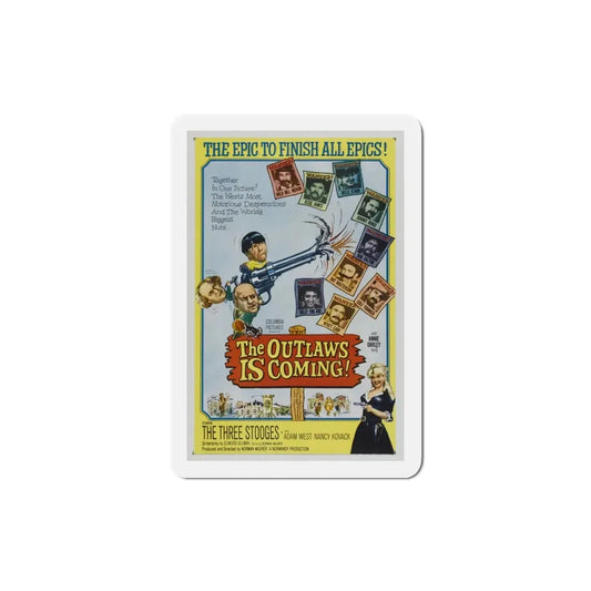 The Outlaws Is Coming 1965 Movie Poster Refrigerator Magnet 3 Inch - The Sticker Space