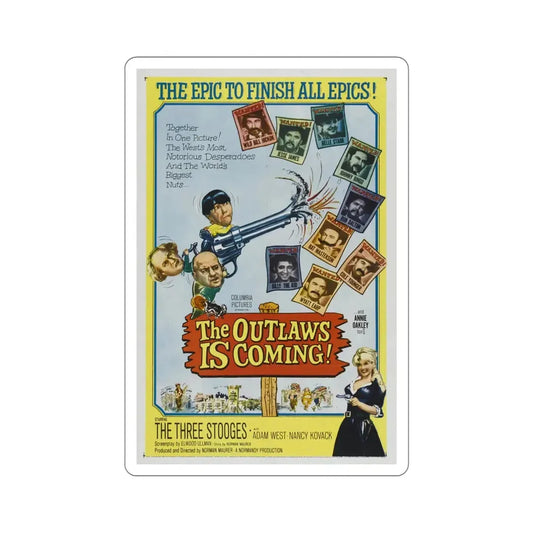 The Outlaws Is Coming 1965 Movie Poster STICKER Vinyl Die-Cut Decal 6 Inch - The Sticker Space
