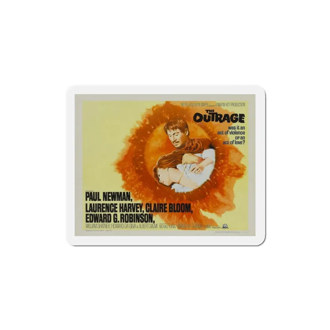 The Outrage 1964 Movie Poster Refrigerator Magnet 4 Inch - The Sticker Space