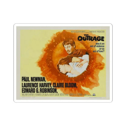 The Outrage 1964 Movie Poster - STICKER Vinyl Kiss-Cut Decal 2 Inch White - The Sticker Space