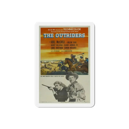 The Outriders 1950 Movie Poster Refrigerator Magnet 2 Inch - The Sticker Space
