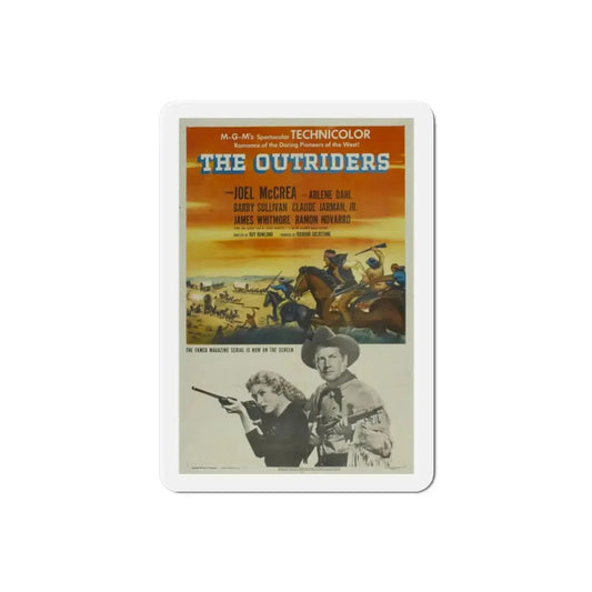 The Outriders 1950 Movie Poster Refrigerator Magnet 2 Inch - The Sticker Space