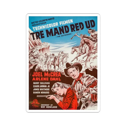 The Outriders 1950 v2 Movie Poster - STICKER Vinyl Kiss-Cut Decal 2 Inch White - The Sticker Space